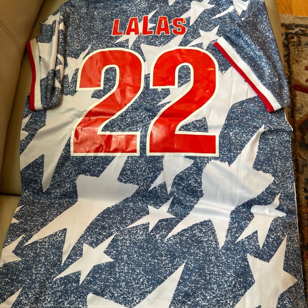 Adidas 1994 US USA World Cup Alexi Lalas Soccer Jersey Size fits Large